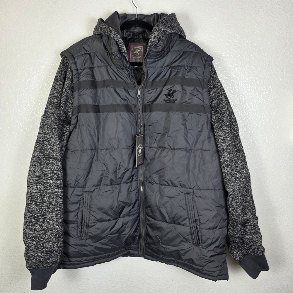 Beverly Hills‎ Polo Club Quilted Jacket Modern Fit Size XL